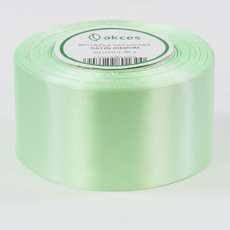 Wstążka satynowa Akces Seledynowa, 38mm x 33m